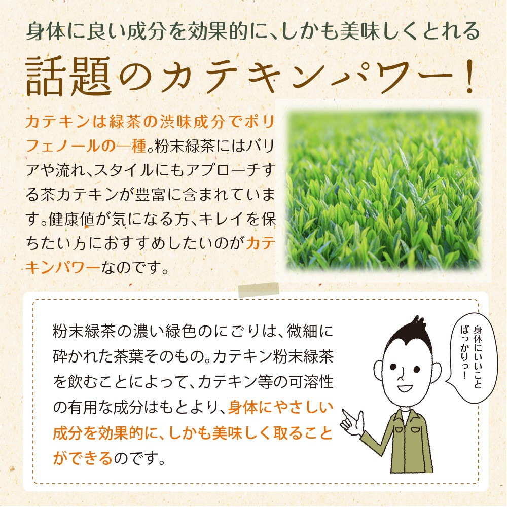 【単品】粉末緑茶 100g メール便