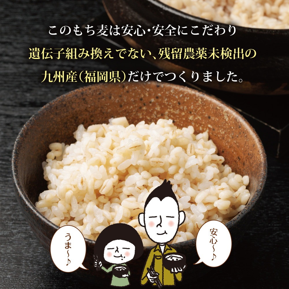 九州産もち麦 900g メール便