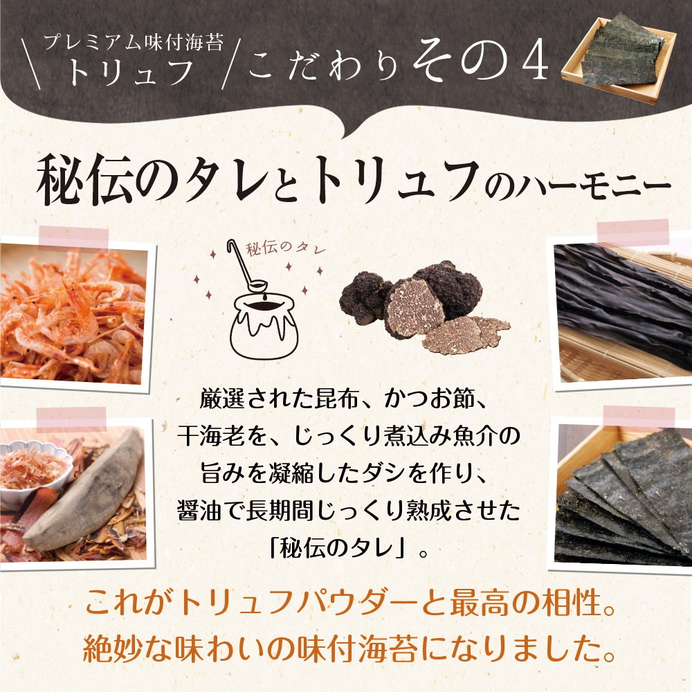 【2個セット】有明海産 一番摘み トリュフ海苔 8切64枚 メール便