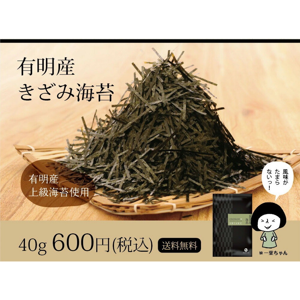 【単品】有明海産 きざみ海苔 40g メール便