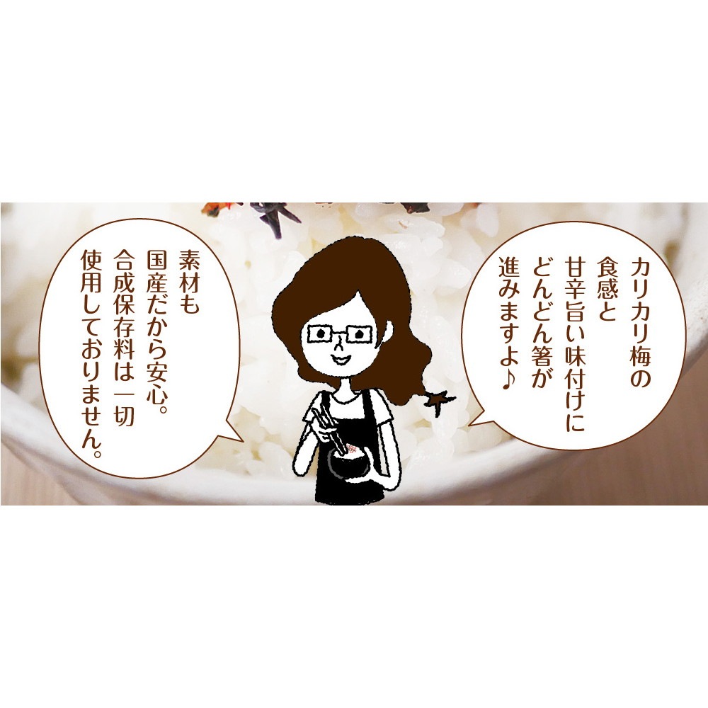 【単品】国産梅ひじきふりかけ 70g メール便