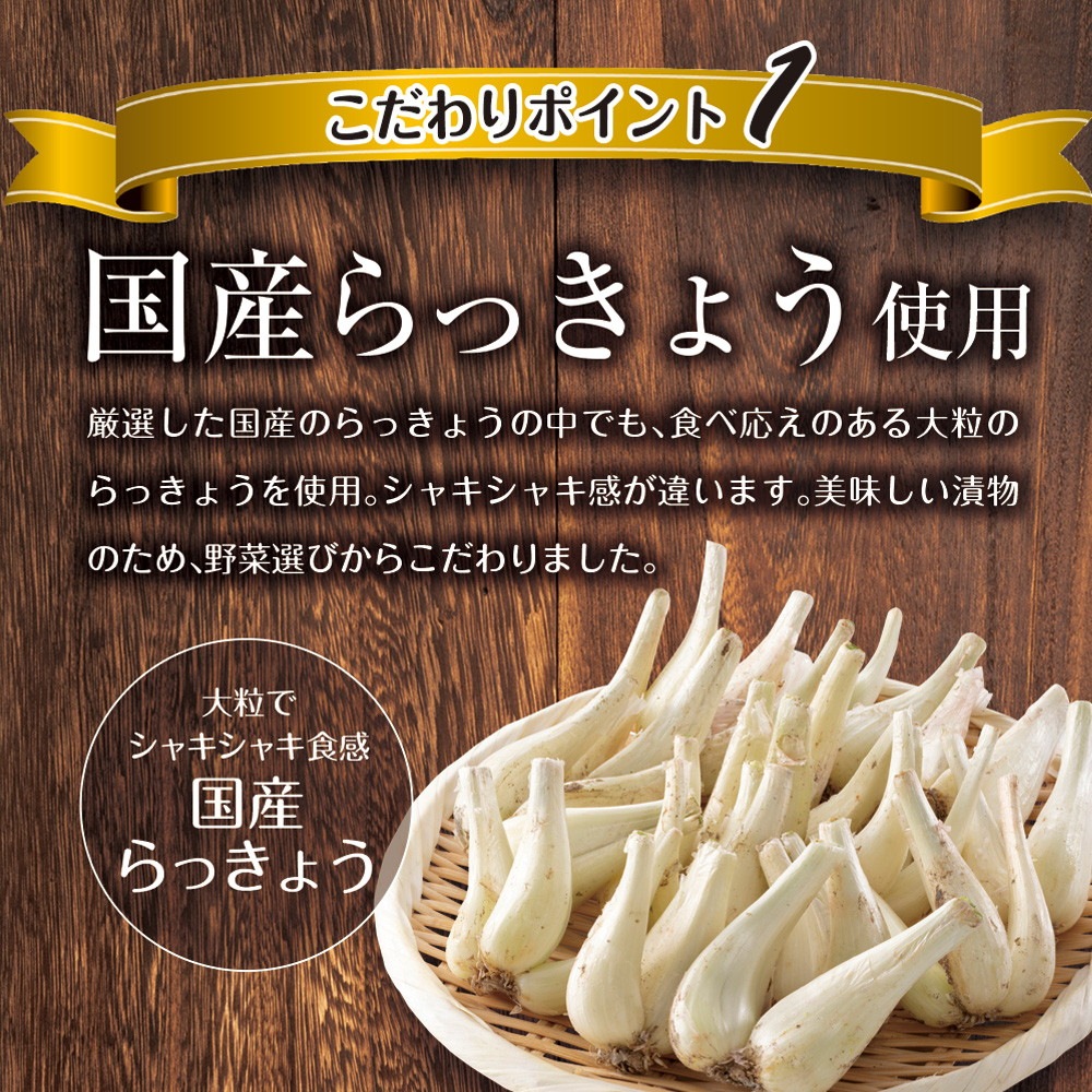 【3個セット】しゃきしゃきらっきょう 甘酢漬け 140g メール便