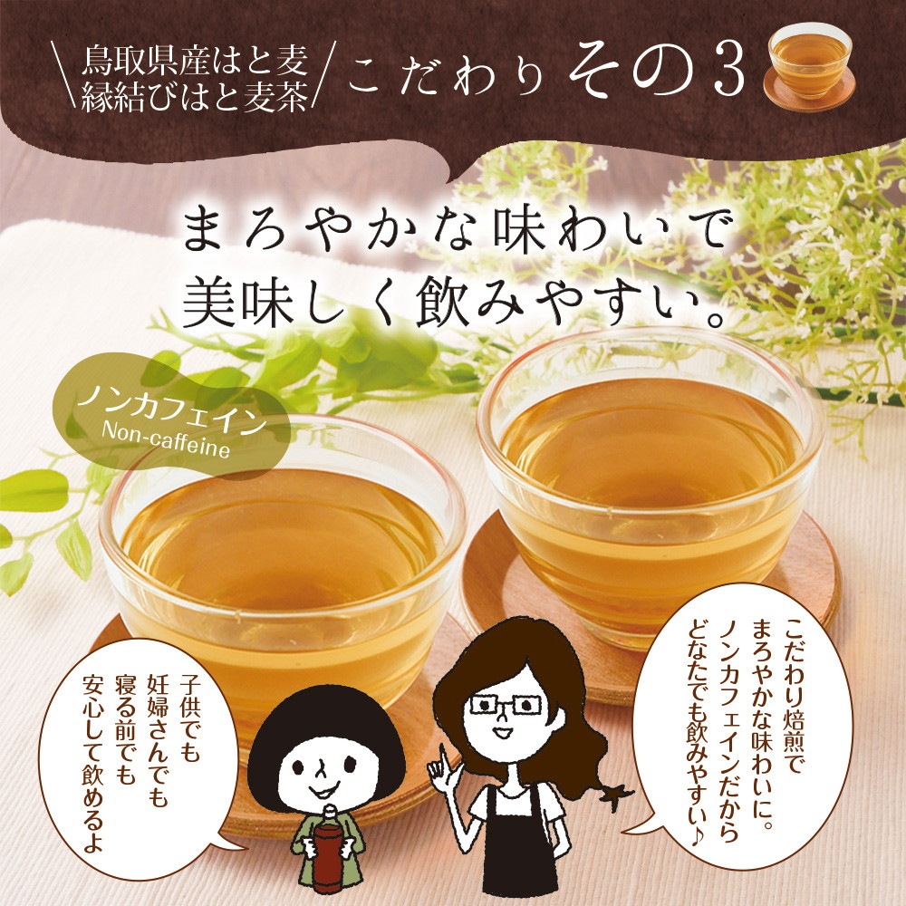 鳥取県産 はと麦茶 ティーバッグ 3g×60包 メール便
