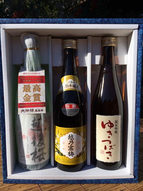 清酒ギフト | 新潟銘酒3本飲み比べセット(越乃寒梅 別選、ゆき