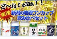 新潟の地酒ワンカップ３０銘柄飲み比べ|セット|オリジナルラベル　名入れ酒