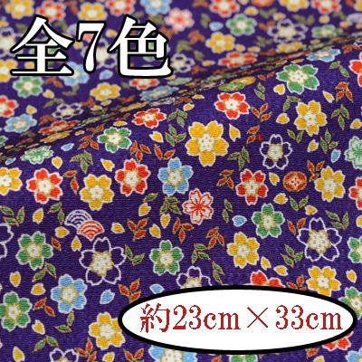 J-2-1G～12G 咲く咲くさくら カットクロス 京ちりめん 金彩