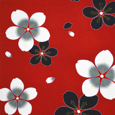 2967#101(京ちりめん風呂敷 金彩 大桜)★お取り寄せ品