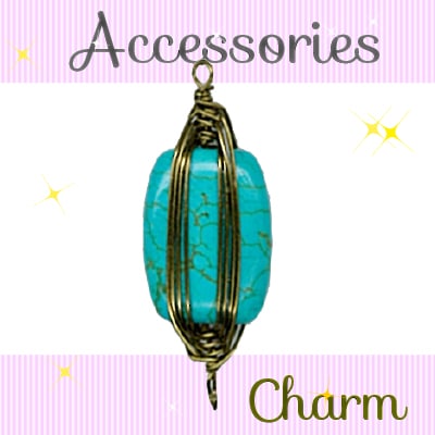 SG-AJP-103(ターコイズ(トルコ石)チャーム1個入)