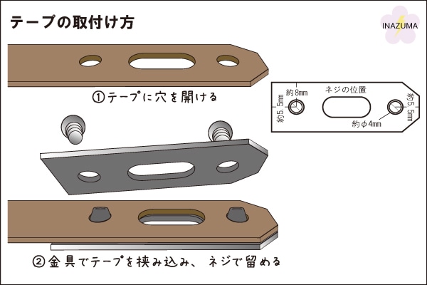 AKR-1-1(ケリーバッグ風足折れ金具1ヶ入) | イナズマ公式通販/INAZUMA
