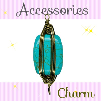 SG-AJP-103(ターコイズ(トルコ石)チャーム1個入)
