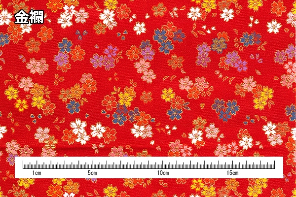 AD1 桜満開景色 2m反物 約70cm×2m乱 西陣織金襴