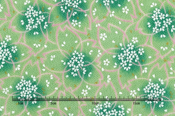 C-41-AG~FG あわい桜 反物 京ちりめん 金彩