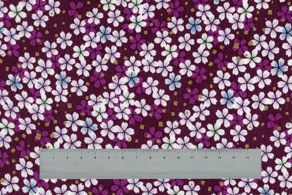 K-5871G~5876G さくらと金 反物 京ちりめん 金彩