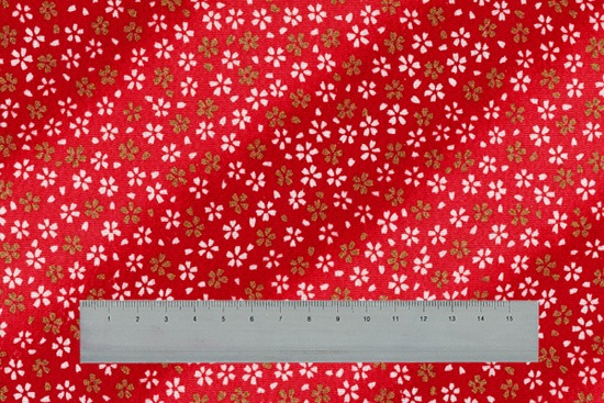 MK-6-1G~5G さくら舞い散る 反物 京ちりめん 金彩