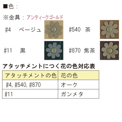 BA-56A 合成皮革アタッチメント (アンティークゴールド 1ヶ入)