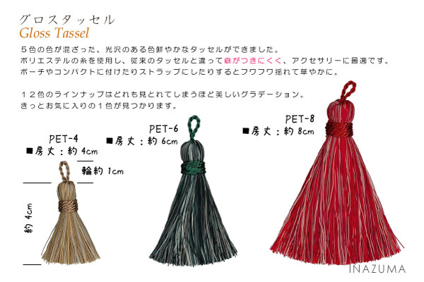 【在庫限り】PET-8(レーヨングロスタッセル1本入)