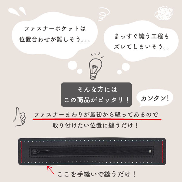 【7/17-20 10%OFF】BA-315 合皮付きファスナー|レザーファスナー ジッパー|1個