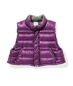 《SALE》Short Down Vest［LN882］Purple