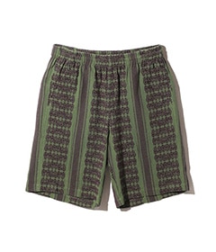 《SALE》Basketball Short - Papillon Stripe Dobby Jq.［MR243］Green