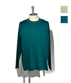 《SALE》70/1 スーピマコンパクトスムース MOCK NECK L/S［C231U04B03］