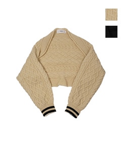 《SALE》5G ARAN SLEEVE SWEATER［23WKN-#921S］