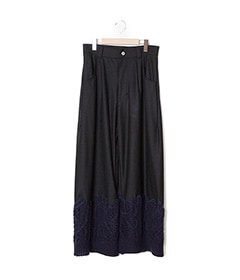 《SALE》Erode Knit Wide Pants［bsd23AW-10］BLACK
