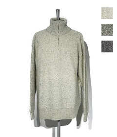 British Wool Half Zip Knit Made by macalastair［6033-1301］