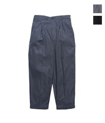 Wooly Cotton Twill Wide Tapered Slacks［GM243-40073B］【2024AW】【SOLDOUT】
