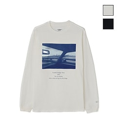 《SALE》TIM BARBER bridge blue/NYC blue L/S T-SHIRT［24WCT-#588S］【2024AW】