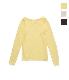 《SALE》COTTON SHEER BOAT NECK PULLOVER［24WCT-#636L］【2024AW】