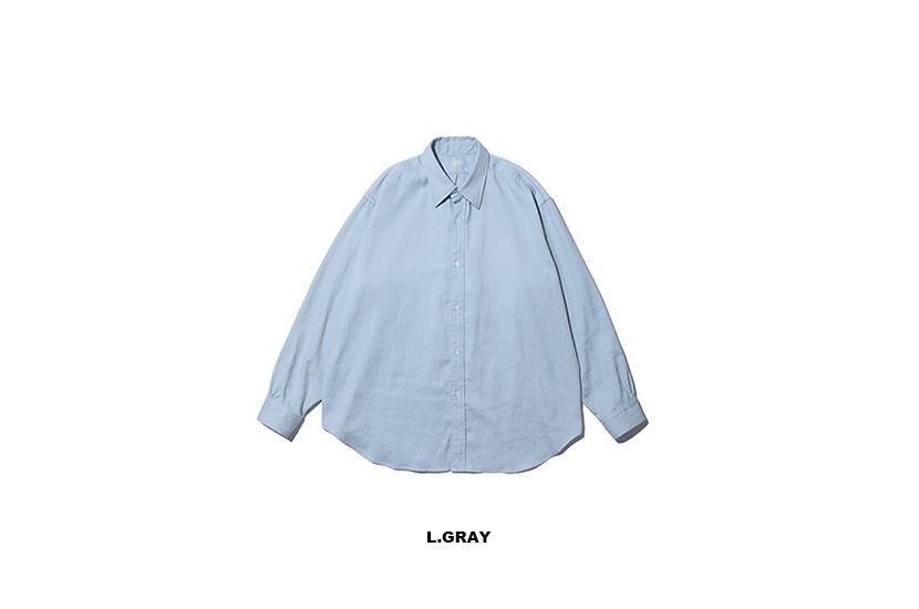トップス Double Weave Twill Regular Collar Shirt A. PRESSE | DOUBLE WEAVE TWILL REGULAR COLLAR SHIRT