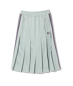 Pleated Track Skirt - Poly Smooth［QV313］Sax【2025SS】【SOLDOUT】