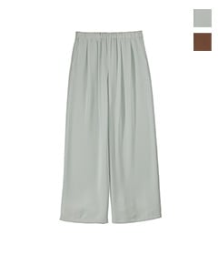 Satin Easy Wide Pants［GL251-40224C］【2025SS】【SOLDOUT】