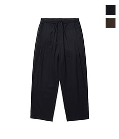 CHAMBRAY SOFT GABARDINE DRAWSTRING PANTS［ULPT63-KA191-A］【2025SS】【SOLDOUT】