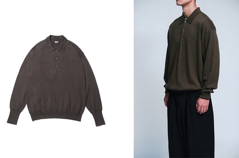 Cotton Knit L/S Polo Shirts［25SAP-03-02K］【2024SS
