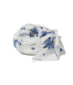 Long Scarf - CP Crest Embroidery Sheeting［QT222］【2025SS】【SOLDOUT】