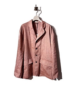 リネンウールライトガーメントダイ 4Bジャケット［C251F05J01］【2025SS】【SOLDOUT】