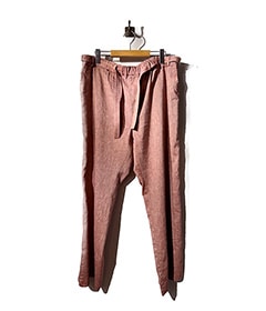 《SALE》リネンウールライトガーメントダイ イージーリボンパンツ［C251F05P02］【2025SS】