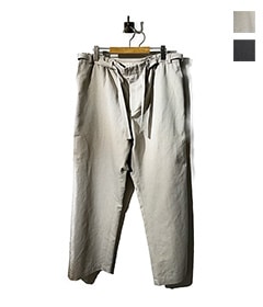 コットンリネンツイル イージーリボンパンツ［C251F10P01］【2025SS】【SOLDOUT】