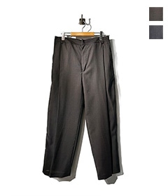 SHEER WOOL PLEATSTUCK SLACKS［25SS-BIS-PT24M］【2025SS】【SOLDOUT】