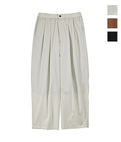 Silicon Poplin Two Tuck Easy Pants［GM251-40148］【2025SS】【SOLDOUT】