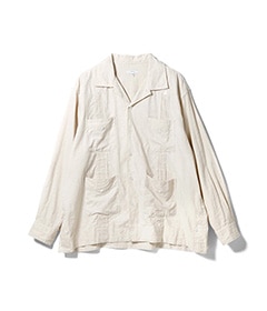 Guayabera Shirt - CL Sheeting［QT045］【2025SS】【SOLDOUT】