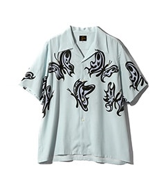 Needles × Kae Tanaka S/S One-Up Shirt - KT Papillon［QV432］Lt.Blue【2025SS】【SOLDOUT】