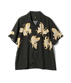 Needles × Kae Tanaka S/S One-Up Shirt - KT Papillon［QV432］Black【2025SS】【SOLDOUT】