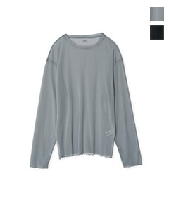 《SALE》NYLON SHEER NET LONG SLEEVE T-SHIRT［25SCT-#644S］【2025SS】