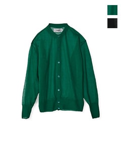 《SALE》16G SHEER KNIT BUTTON CREW NECK CARDIGAN［25SKN-#650S］【2025SS】