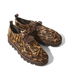 EG × CLARKS ORIGINALS Desert Khan EG［QT375］Leopard Printed Pony【2025SS】