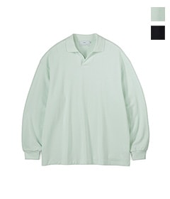 《SALE》Cotton Pique Jersey L/S Skipper Polo［GM251-70056］【2025SS】