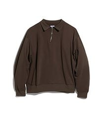 HALF ZIP LONG SLEEVE SHIRT015FD252012BROWN2025AW