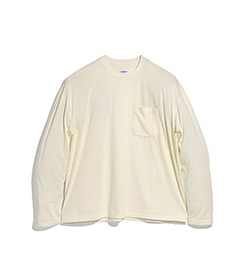 LONG SLEEVE POCKET TEE SHIRT［015FD252005］YELLOW【2025AW】